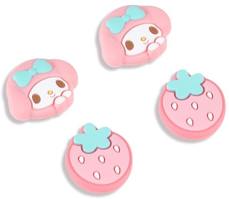 Kuitmor Switch Joy Con – Lot de 4 capuchons en silicone souple pour joystick analogique, compatible avec Switch/OLED/Lite