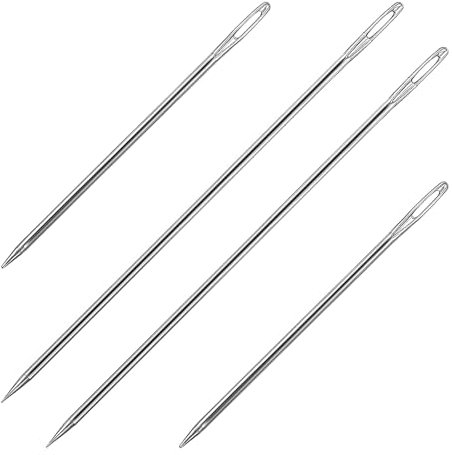 4 Stück Stopfnadeln Mit Großem Öhr Sticknadeln Nähnadeln Mit Großem Öhr Stopfnadeln Set Handnähnadeln Große Öhrnadel Sticknadeln Große Nadeln Große Augen Nadeln Spitz Großem Für Hand Nähen Handwerk