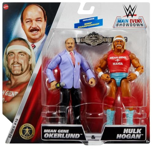 WWE Action Figure - Main Event Showdown Series #19 - Mean Gene Okerlund & Hulk Hogan