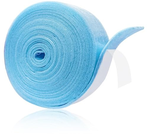 Randdämmstreifen - 50mm x 5mm x 10m - Randdämmstreifen Selbstklebend, Randdämmstreife für Ausgleichsmasse, Selbstklebend Randdämmung Behnfugenband für Fußbodenheizung Estrich Abdichtung