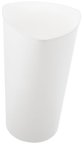 YARNOW Blumeneimer Dreieckig Kunststoff Weiß Klein Haushaltsblumeneimer Für Zuhause Blumenbehälter Praktisch Vielseitig