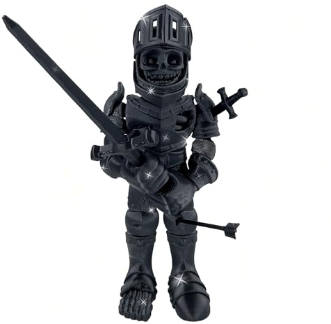 3D Gedruckte Skelett Ritter Skelettfigur mit Abnehmbaren Accessoires | 3D Gedruckte Skelett Ritter Skelettfigur mit Abnehmbaren Accessoires Skelett Halloween Dekoration Fantasy Welten Partyzubehör