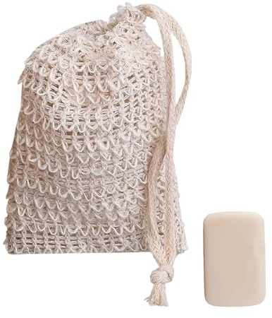 Bolsas de jabón, bolsa de jabón de malla Saco de jabón portátil con cordero | Esponjas de ducha, soportes para el baño, bolsas de ahorro para la espuma y secado