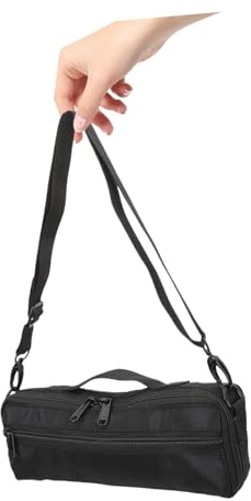 MOTHNUR Bolsa Práctica para Piccolo de Lona Resistente y Ligera, Funda Acolchada Cremallera para Instrumentos de Viento, Portátil y Fácil de Transportar para Músicos
