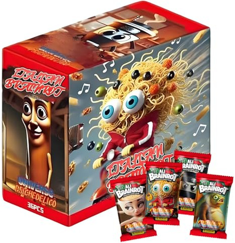 180 Pezzi Carte Italian Brainrot 24 Bustine Brainrot AlbumTrading Card Game Gioco di Carte Collezionabile