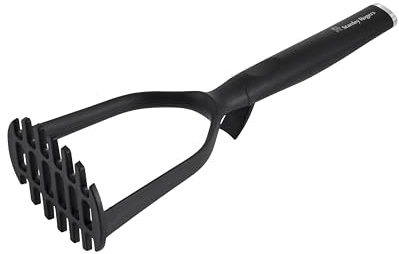 Stanley Rogers Contempo Masher with Uplift Belly Grip Handle | Heat-Resistant Non-Stick Safe Kitchen Utensil with Broad Mashing Plate, Modern Cooking Tool for Potatoes & Vegetables