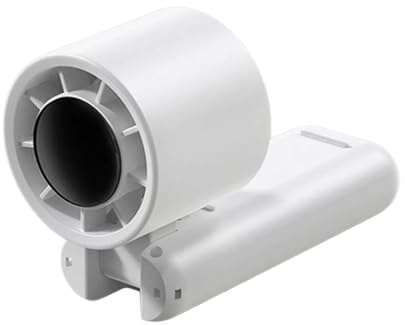 PEPWE Ventilador de mano silencioso de 5 velocidades, pequeño escritorio de refrigeración recargable por USB, mesa para interiores, oficina, viajes, silencioso, portátil