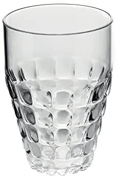 Guzzini - Tiffany, Bicchiere Alto in Materiale Plastico - Trasparente, Ø 9 x h13 cm | 510 cc - 22570100