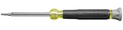 Klein Tools 32585 4-in-1 Elektronik-Schraubendreher, TORX, gelb/schwarz
