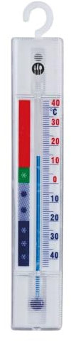 HENDI Kühlschrankthermometer, Thermometer, Digital Khülschrank, Wasserdicht, mit Aufhängehaken, Temperaturbereich von -40 bis 40 °C. Graduierung 1°C, 23x150x(H)9mm
