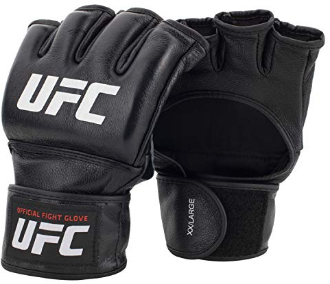 UFC Official Fight Gloves - Men's XXX Large MMA Gloves, Black, 3X-Large (UFCOPFGMXXXL)