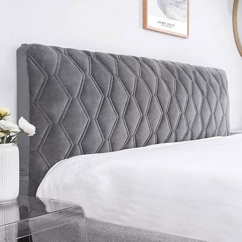 uyeoco Copertura per Testiera per Letto Copri Testata Letto Matrimoniale/Singolo Premium Imbottita Elastica Copritestata Letto Velluto Fodera Protezione Anti-collisione Cuscino