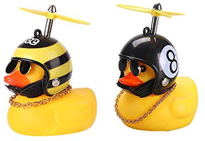 YGMXZL 2PCS Juguetes de Pato de Goma,Decoraciones de Tablero de Coche de Pato,Adorno de pato para coche con hélice,Accesorios de decoración de coches(Estilo 6)