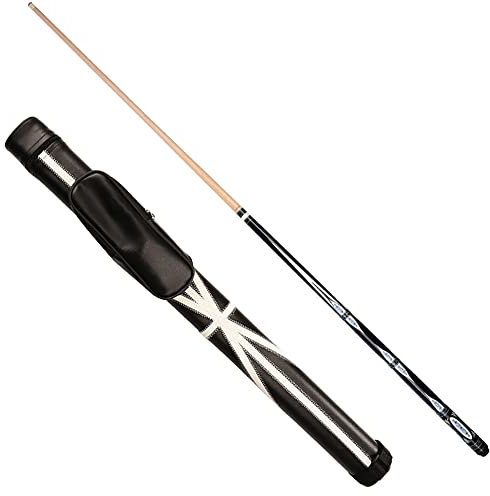 tqq 1/2 Hartahorn Billard Stick,147Cm 18-21Oz 12,75Mm Tip,Snooker Queue mit 15Cm VerläNgerungsstange,in Einer Weichen Tasche Aufbewahrt/A/L