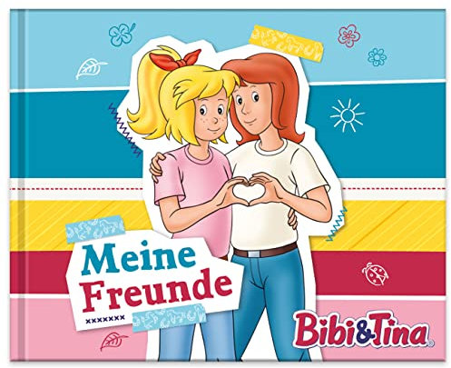 Papierdrachen Bibi & Tina - Álbum de poesía para todos los pequeños amigos de los caballos - para 27 amigos - diseño colorido adecuado para niños