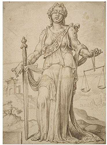 JUNIWORDS Poster, Maerten Van Heemskerck, Justitia, 45 x 32 cm (3000904)