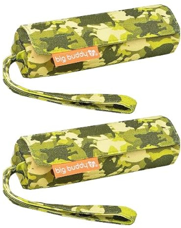 big buddy® Futterdummy für Hunde | Apportierbeutel, Futterbeutel, Hundetraining, Agility Training, Hundeerziehung, Dummy für leckerlies - extrem strapazierfähig (2 x Bulli Grün)