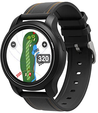 GolfBuddy Aim W12 GPS Golf Watch - Full Colour Touch Screen - Green Undulation, Hole Preview, Smartest Way to Play