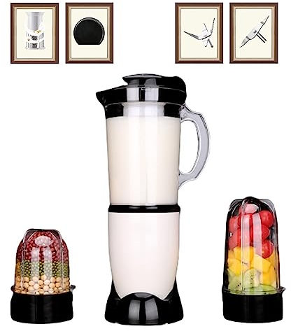 Smoothie Blender Mini Smoothie Maker Licuadora De Batidos Pequeña 32000 RPM Exprimidor Eléctrico De Alta Velocidad Cuchillas De Acero Inoxidable Trituradora Hielo Picadora Molinillo De Café Y Batidora
