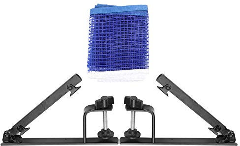HERCHR Tischtennisnetz, Tragbares Tischtennis-Set, Nylon-Tischtennisnetz, Metall-Klemmpfosten, Regulierungsgröße, Federaktiviertes Klemmnetz Für Tischtennis