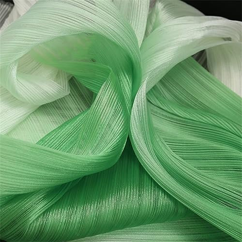 Farbverlauf-Plissee-Textur, Plissierter Netzstoff, DIY-Form, Handgefertigter Hochzeitskleid-Doration-Stoff Gradient EN8 Straightened 1 Meter