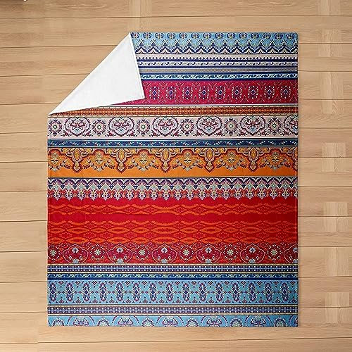 okoikfc Kuscheldecke Flauschig 220x240 cm 3D Jahrgang Decke Fleecedecke - Wohndecke, Sofadecke XXL, Decke Couch Blanket, Kuscheldecke Große, Sofa überwurfdecke