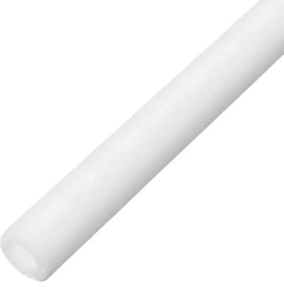 sourcing map Pipe Insulation Foam Tube Pipe Lagging 30mm(1 3/16 Inch) ID 50mm OD 3ft Freeze Protection for Copper Pipe, White