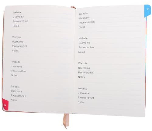 NUOBESTY Adressbuch Mit Register Adressverzeichnis Für Telefonnummern Und Kontakte Kontaktbuch Zum Notieren Von Namen Mails Tragbarer Adress-organizer Fürs Büro Und Zuhause