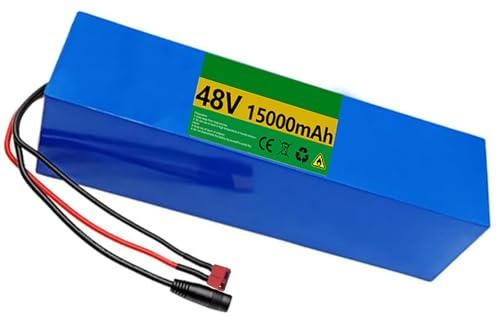 36V 48V 8Ah 10Ah 15Ah Batterie pour vélo électrique 36V 48V 10Ah 15Ah Batterie au Lithium Ebike avec Chargeur Haute Puissance pour Moteurs Scooter 250W 500W 800W 1000W 48V 8AH,T