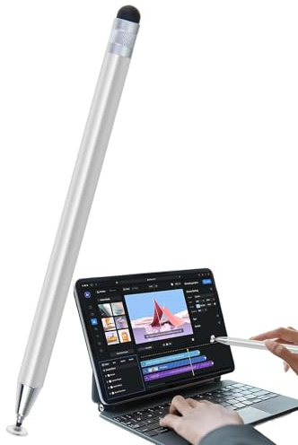 Penna touch in silicone, schermo di precisione, ad alta sensibilità, penna touch digitale, tablet reattivo, penna a punta fine per disegnare, dipingere, smartphone, lavoro, intrattenimento