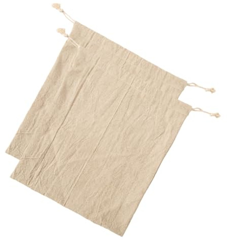 ABOOFAN 2piezas Bolsa De Pan Cordón Reutilizable Para Almacenamiento De Alimentos Para Repostería y Conservar Pan Fresco