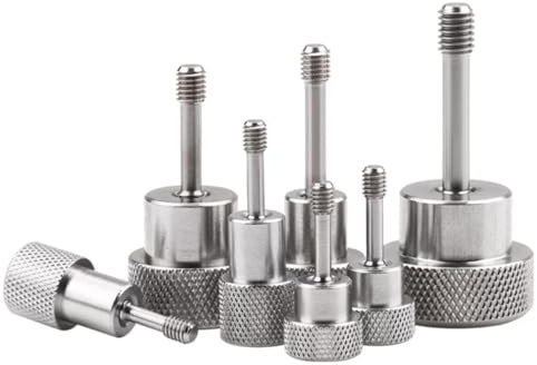 Foyoram M4x12mm Unverlierbare Schrauben mit Rändelkopf Kopfhöhe 6mm Rändel Kopfdurchmesser 12mm Unverlierbare Schraube der Platte Unverlierbare Rändelschraube Edelstahl 4 stück (M4 x 12 mm)