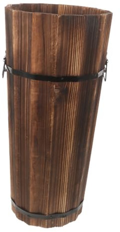 GLEAVI Hoher Regenschirmstand Holz Hoher Regenschirmhalter Regenschirm Ständer Dach Rack Holz Heimathalter Home Regenschirmstand