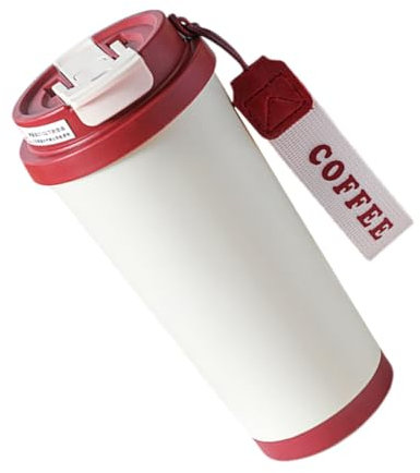 PRETYZOOM Taza De Café De Acero Inoxidable Con Aislamiento Térmico Portátil Para Viaje Camping y Senderismo Para Bebidas Frías y Calientes Diseño Derrame Para Hombres y Mujeres
