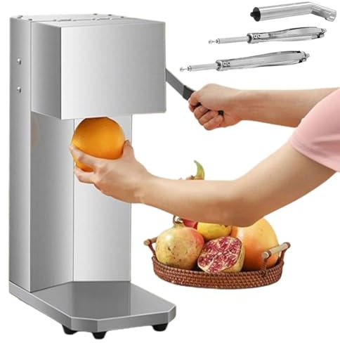 Spremiagrumi e trituratore Commerciale in Acciaio Inox, spremiagrumi Elettrico a Prova di perdite, spremitura Senza Sforzo in 3 Secondi, spremiagrumi Elettrico per Arance per Negozi, Bar e ristoranti