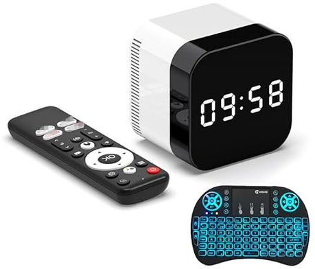 Android TV Box 14.0, h96 max H728 CPU Ultra HD 8K/4K HDR TV Box, har 2.4G/5.8G Dual Band Wifi BT 4.0 Ethernet med bakgrundsbelyst minitangentbord,4gb+32gb