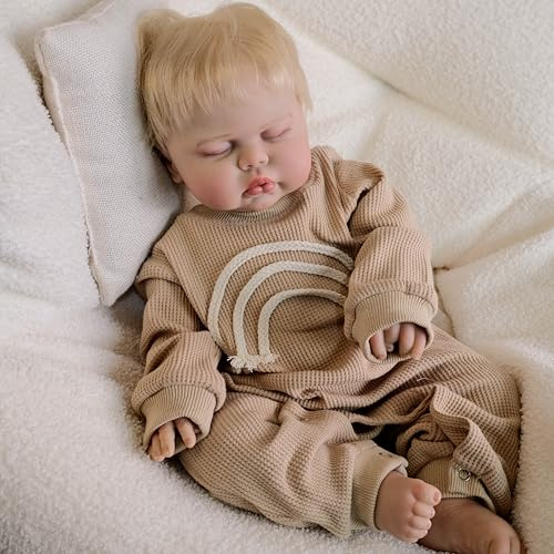 YHdolls Bambole Reborn Femmina Neonato Tutta Corpo Intero in Vinile 48CM Bambola Silicone Morbido Realistico Che Sembrano Vere Addormentata