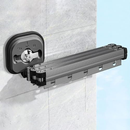 Machtiging Asta Pieghevole per Doccia con Ventosa,Asta per Tende da Doccia Pieghevole per Bagno Senza Fori,Asta per Tende da Doccia Deformabile Senza Trapano,Senza Foratura,per Bagno/Vasca da Bagno