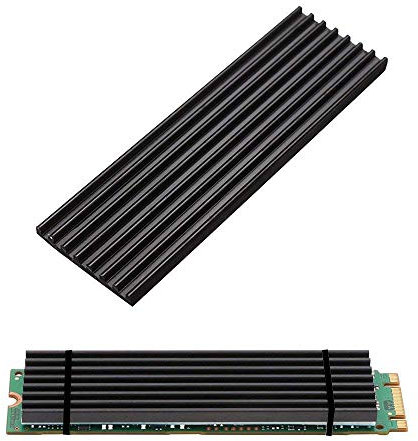 Aluminum Heatsink-2Pack Kalolary Radiator Chipset Heat Sink Cooling Fin with Thermal Pad for NVME NGFF M.2 2280 PCIE SSD,DIY Laptop PC Memory Cooling Fin Radiation