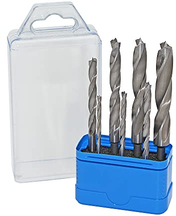 BIT Holzspiralbohrer Set 7-tlg. Ø 3-4-5-6-8-10-12 mm, Schaft 1/4 6-kant