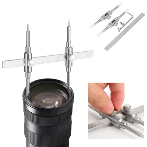GAESHOW Chiave per Obiettivo, Strumento chiave Fotocamera, chiave per Riparazione Obiettivi, Camera Lens Spanner, chiave a chiave per Lenti in Acciaio Inossidabile