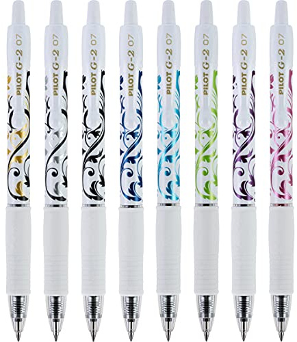 Pilot G2 Premium Gel Ink Pens, Fine Point, Assorted Colors, 8 Count (16702)