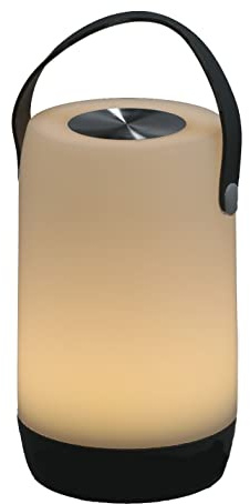 Spetebo LED Tischlampe für Außen mit Touch Funktion - 19 x 11,5 cm - Gartenleuchte Akku betrieben per USB wideraufladbar - Camping Garten Balkon Tisch Nacht Licht Außen Leuchte
