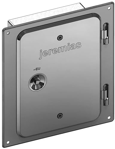 Tecnovis Kamintüre/Schornsteintüre aus Edelstahl für einwandige Schornsteine (210 x 140mm mit Schiebestutzen 60 mm)