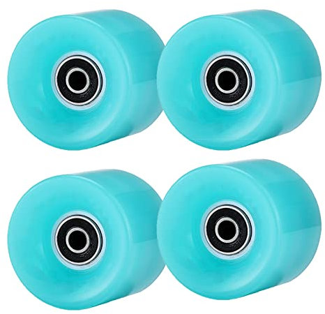 TGHY 60 mm Longboard Wheels Leuchtende Skate Wheels mit Kugellager Quad Skateboard Rollen Rollschuhe Rollschuhe Rollschuhe Set mit 4 Stück 95A Blau