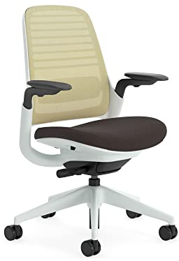 Steelcase Ergonomic office chair: Series 1, LiveBack lumbar support, Beige | 4D armrests, all surfaces wheels, premium materials, for users up to 150 kg and 190 cm, seat comfort