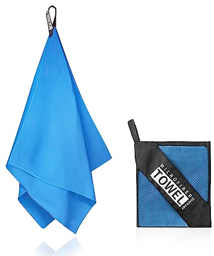 AOSCTELF Mikrofiberhandduk, lätta mikrofiberhanddukar, som sporthandduk gym och snabbtorkande resehandduk, mikrofiberbadhandduk stor