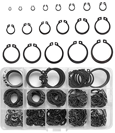 510 Stück Sicherungsringe Set,Sprengring Metall C-Clip,Seegering Sortiment