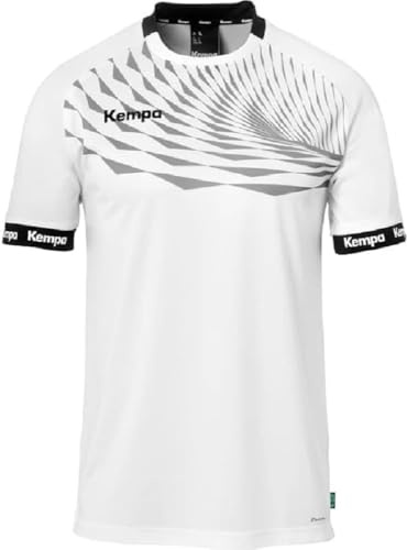 Kempa Wave 26 Shirt para Hombres y niños - Camiseta Manga Corta Camiseta Deportiva Ropa Funcional Balonmano Gimnasio Jogging Running Jersey - elástica y Transpirable