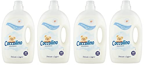 4x Coccolino Ammorbidente Diluito Delicato e Soffice Verdünnter Weichspüler 40 Wäschen 3Lt